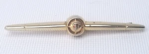 Vintage Ford Crest Logo Tie Clasp Gold Tone w/Red, White, Blue Enamel Bar - Picture 1 of 6