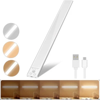 Under Cabinet LED Lighting Motion Sensor 30CM Rechargeable For Kitchen Corridor - Image 1 of 4