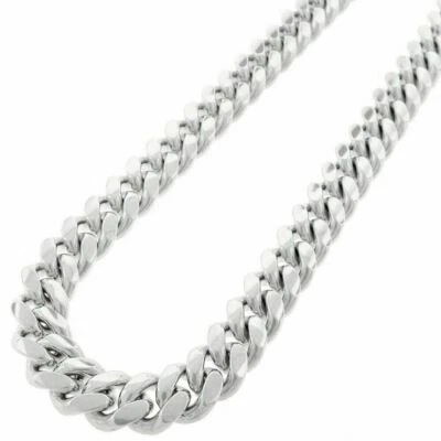 925 STERLING SILVER MIAMI CUBAN LINK CHAIN NECKLACE 5MM 18''-30'' - Image 1 of 4