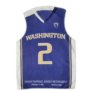 University of Washington Huskies Isaiah Thomas Jersey #2 Retirement Pac10 Towel - Picture 1 of 2
