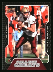 Matt Ryan 2008 Upper Deck Draft Edition #CG2 FOOTBALL Card - Picture 1 of 2