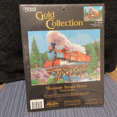Candamar Designs Gold Collection Mountain Steam Horse Cross Stitch Kit NEW - Image 1 of 4