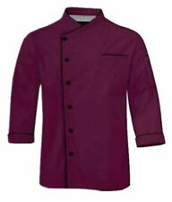 Chef Coat Short Sleeve Jacket Restaurant Kitchen Cooking Work Uniform for Men's
