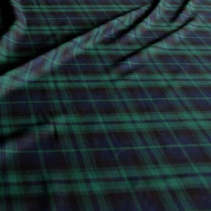 50cm blau grün Schotten Karo Stoff Tartan Kilt Jacke Hose Deko Meterware Tolko - Bild 1 von 2