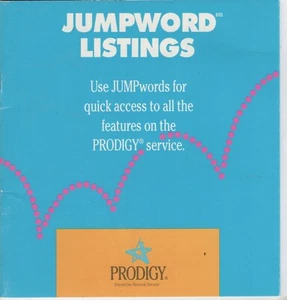 ITHistory (1990) PRODIGY BROCHURE Jumpword Listings KM 00990085 - Picture 1 of 6