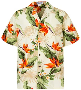 PLA Original Hawaiian Shirt Strelizie Beige - Picture 1 of 6