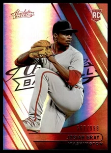 2022 Panini Absolute Rookies Spectrum Josiah Gray 567/999 Washington Nationals - Picture 1 of 2