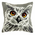 Orchidea Cross Stitch Kit: Cushion: Large: White Owl