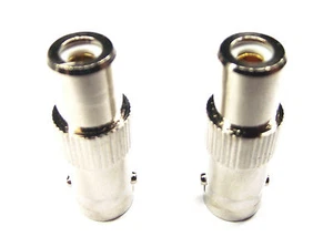 From OZ Quality 2PC RCA Female Socket To BNC Female TV Aerial RF Adaptor +FP! - Picture 1 of 5