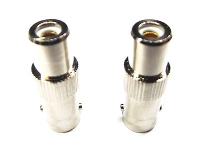 From OZ Quality 2PC RCA Female Socket To BNC Female TV Aerial RF Adaptor +FP! - Image 1 of 4
