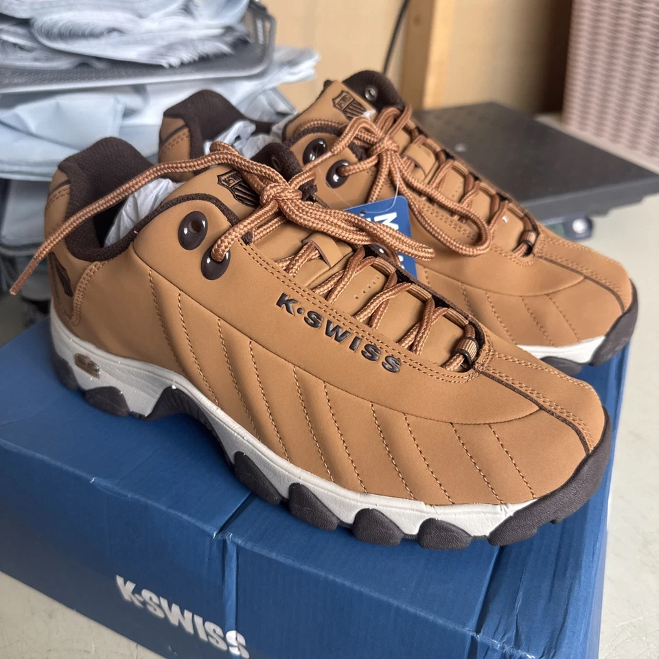 K-Swiss ST329 Black Black Suede 03426098 Men Shoes