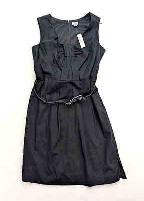 Worthington Women's Dress Size 14 Black Belted Sheath NEW - Image 1 of 4