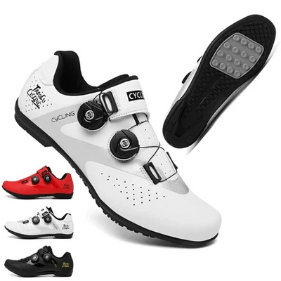 Men Mountain Bike Shoes Road Bicycle Rb Speed Cycling Sneaker Flat Pedal Mtb - Image 1 of 4