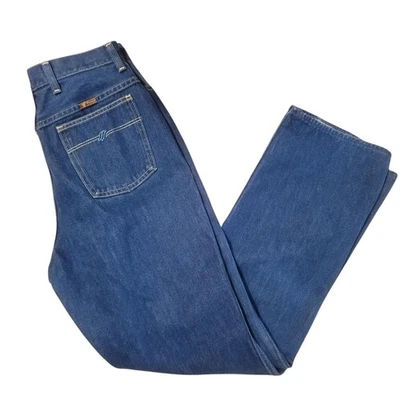 EUC Wrangler Women's High-Rise Bootcut Jeans, Blue, Sz 28x29 Retro - Image 1 of 4