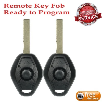 2 Repuestos para BMW 3 5 7 8 M3 M5 M6 X3 X5 HU92 Mando a distancia Llavero 315 MHz ID44 EWS Foto 1 de 4