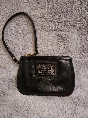 Cartera pulsera Coach vintage de cuero negro 1941 Soho negra con cremallera Foto 1 de 4