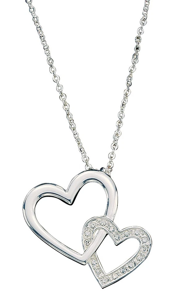 Collar Montana Silversmiths Western para mujer doble corazón NC61120 Foto 1 de 1