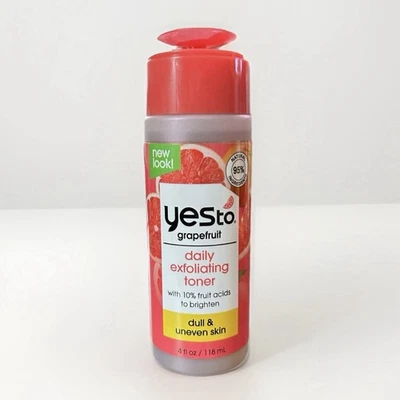 Yes To 葡萄柚爽肤水 日常去角质 4 盎司 全新未拆封 — 第 1/4 张图片