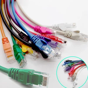 1m 2m 3m 5m - 20m 30m RJ45 Cat5e Network Ethernet Internet Plasma PS3 Cable Lot - Picture 1 of 11