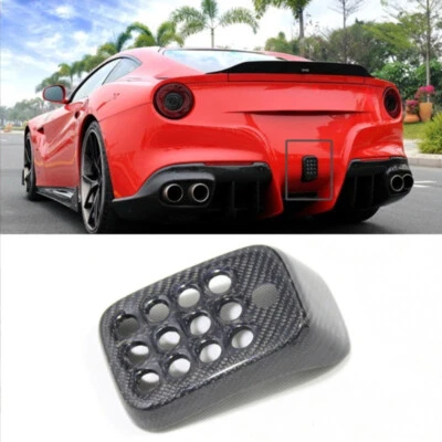 12-17 Ferrari F12 Berlinetta Carbon Fiber Rear Brake Light/Fog Light Cover NEW! Foto 1 de 4