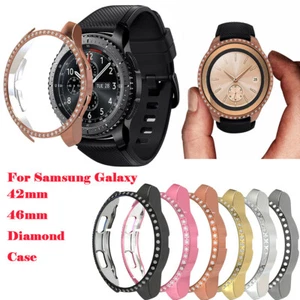 Para Samsung Galaxy Reloj inteligente 46 mm 42 mm Diamante Estuche Cubierta Brillante Carcasa parachoques - Imagen 1 de 14