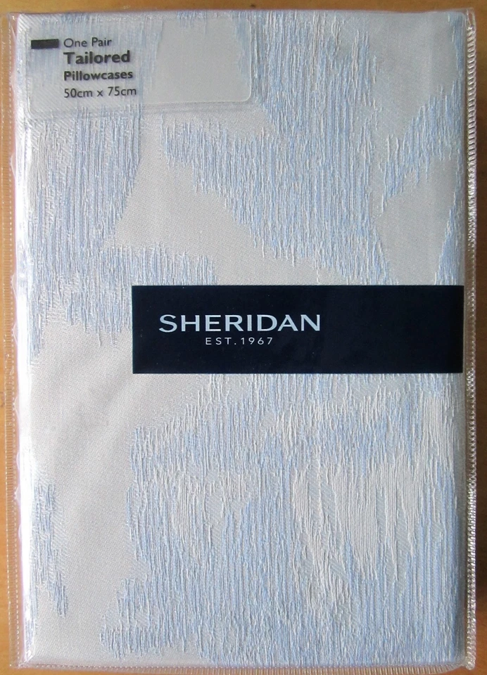 SHERIDAN Tailored Pillowcase PAIR 50x75cm WINTHROP SAND New - Image 1 of 1