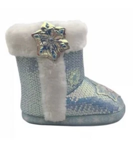 Frozen 2 Elsa & Anna Toddler Girls Slipper Booties Size 9-10 - Picture 1 of 7