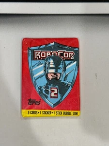 RoboCop 2 Trading Cards Factory Sealed Wax Pack - Topps 1990, Vintage - Picture 1 of 2