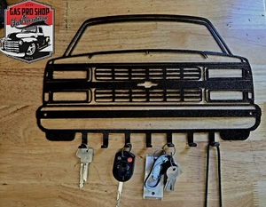 Chevy Truck 95-99  Metal Art Key Fob Holder Chain - Picture 1 of 2
