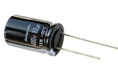 82uF 400v, Rubycon (JAPAN) TXW, 105C Electrolytic Capacitor – ref:a467