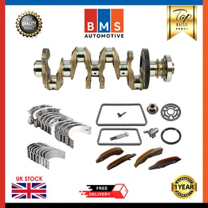 UPGRADED BMW N47D20 2.0 CRANKSHAFT ALLOY STEEL WITH ENGINE REBUILD KIT DIESEL - Picture 1 of 8