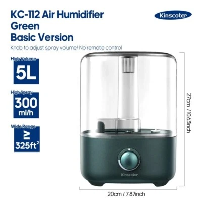 3L Air Humidifier Professional Large Capacity Home Humidifier Plant Mist Aroma D - Image 1 of 4