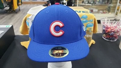 NWT CHICAGO CUBS LOW PROFILE DIAMOND FITTED HAT NEW ERA 59FIFTY 7 3/8 7 1/2 5/8 - Image 1 of 4