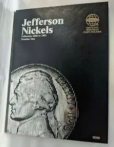 Dossier de pièces album Jefferson Nickels Whitman Vol #1 1938-1961 guerre d'argent 9009 NEUF - Photo 1 sur 5