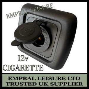Campervan CBE C-Line 12v Cigarette Cigar socket Motorhome Caravan Matt Black 10A - Picture 1 of 10