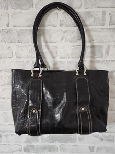 EAST 5TH BLACK LEATHER HANDBAG PURSE  - Picture 1 of 8