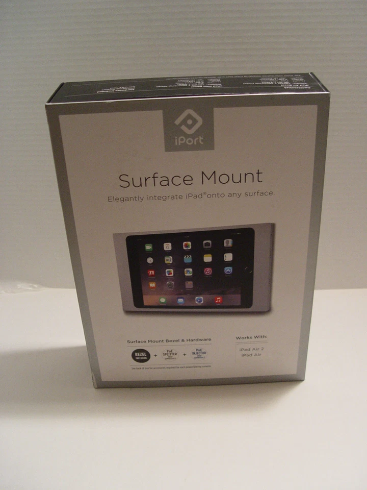 New iPort Surface Wall Mount Aluminum iPad Air 2 Pro 9.7" Silver Bezel 70704 - Image 1 of 1