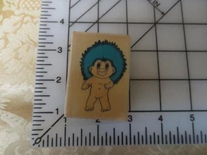Norfin Troll Doll Damn Doll  Stamp Affair 1992  wood mounted rubberstamp - Picture 1 of 1