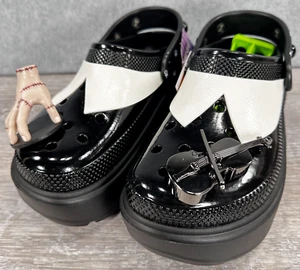Crocs Wednesday Addams Family Stomp Clog Women’s Size 9 Men's 7 - Picture 1 of 15