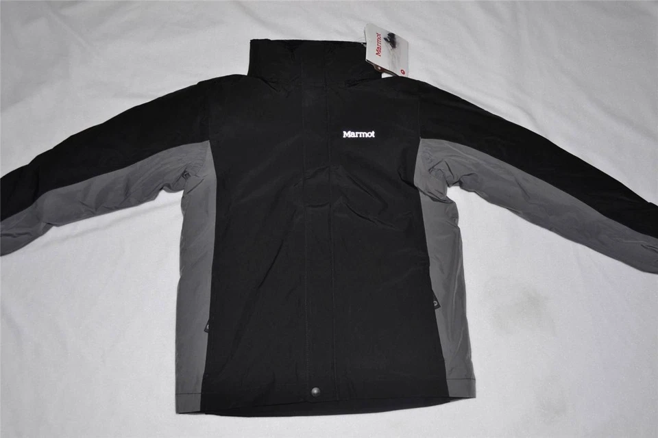 CHAQUETA MARMOT BOYS NORTHSHORE NEGRA CENIZA S PEQUEÑA NUEVA AUTÉNTICA #40430 Foto 1 de 1