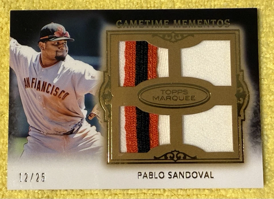 2011 Topps Marquee Pablo Sandoval Quad Qualities Dual Patch/Jersey 12/25 - Image 1 of 2