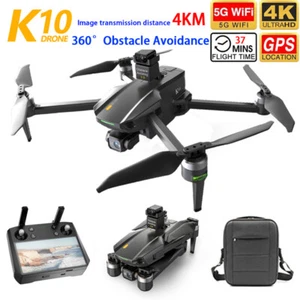 K10 Drone GPS 3-axis Gimbal 4K HD Camera Professional Quadcopter 4KM 3 Battery - Picture 1 of 20