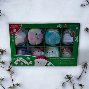 NEW 8 SQUISHMALLOWS ORIGINAL NEW 8 ORNAMENTS BOX SET ITM/ ART.1598444 2023 - Picture 1 of 1