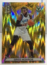 Greg Monroe 2015-16 Panini SPECTRA Gold Prizms Parallel #'d 5/10 - BUCKS