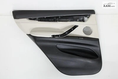 2014-2018 BMW X5 F15 ЗАДНЯЯ ЛЕВАЯ БОКОВАЯ ДВЕРНАЯ ПАНЕЛЬ ОТДЕЛКА КРЫШКА БЕЛАЯ СЛОНОВАЯ КОСТЬ OEM - Изображение 1 из 4