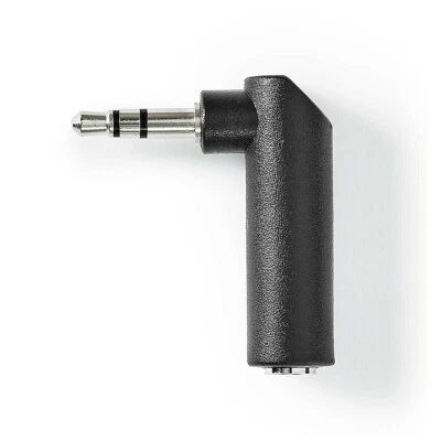 NEDIS ADATTATORE AUDIO MINIJACK 3,5 MM STEREO MASCHIO FEMMINA ANGOLO PIPA 90° RIGHT
