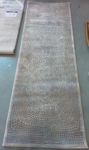 IVORY / GREY 2'-7" x 8'-0" Stained Rug, Reduced Price 1172772607 MDW333A-28 - Picture 1 of 4