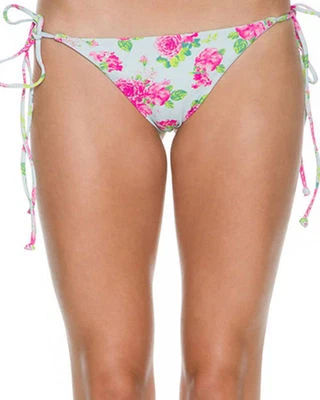 TORI PRAVER JESS CUERDA BIKINI DESCARADO FONDO DE BAÑO FLORAL ROSA MEDIANO ¡NUEVO! $125 Foto 1 de 2