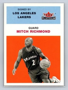2001-02 Fleer Platinum #28 Mitch Richmond Los Angeles Lakers - NM/MT - Picture 1 of 2