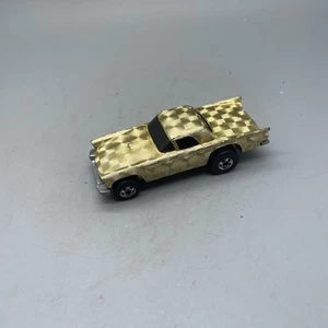 1977 Hot Wheels Ford Thunderbird T-Bird Gleam Team Gold Chrome Car 454 - Picture 1 of 4